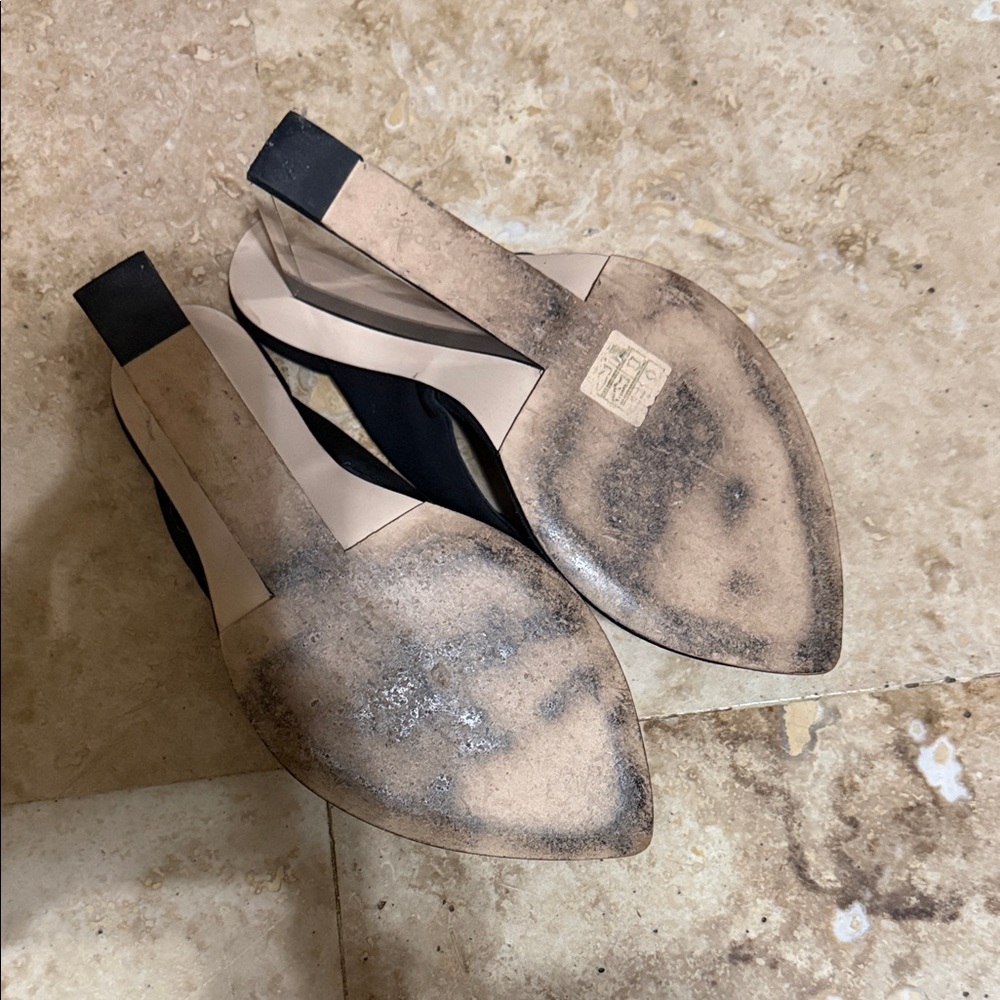 Good American Black Heeled Sandals - Picture 3 of 3